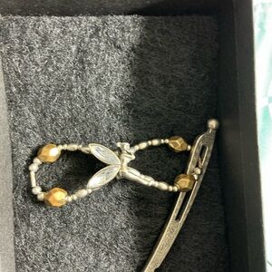 Tinker bell Elegant Silver and Gold Infinity Hair Clip